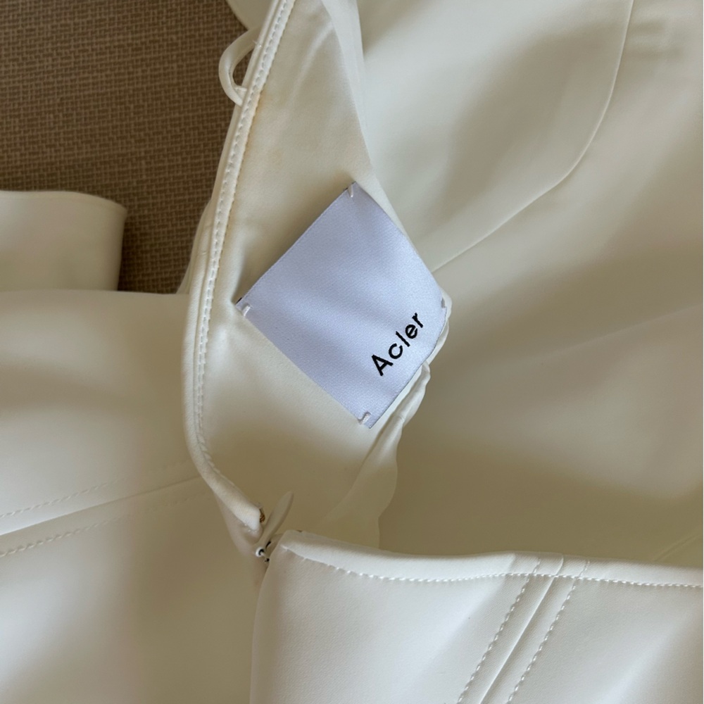 NEW Acler Oake Mini Dress Gown White Ivory Cocktail Event Party Wedding AU8/US4 - Picture 7 of 11